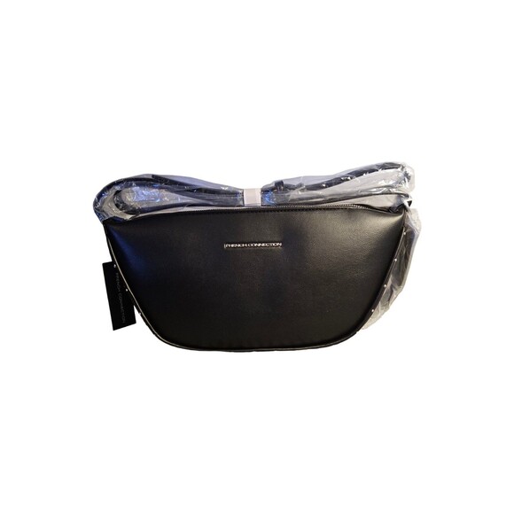 French Connection Clara Textured Crossbody Bag – Black NWT MSRP $98 - Picture 2 of 13